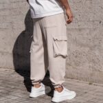 Φόρμα cargo μπεζ σε oversized γραμμή - Image 3