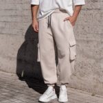 Φόρμα cargo μπεζ σε oversized γραμμή - Image 2