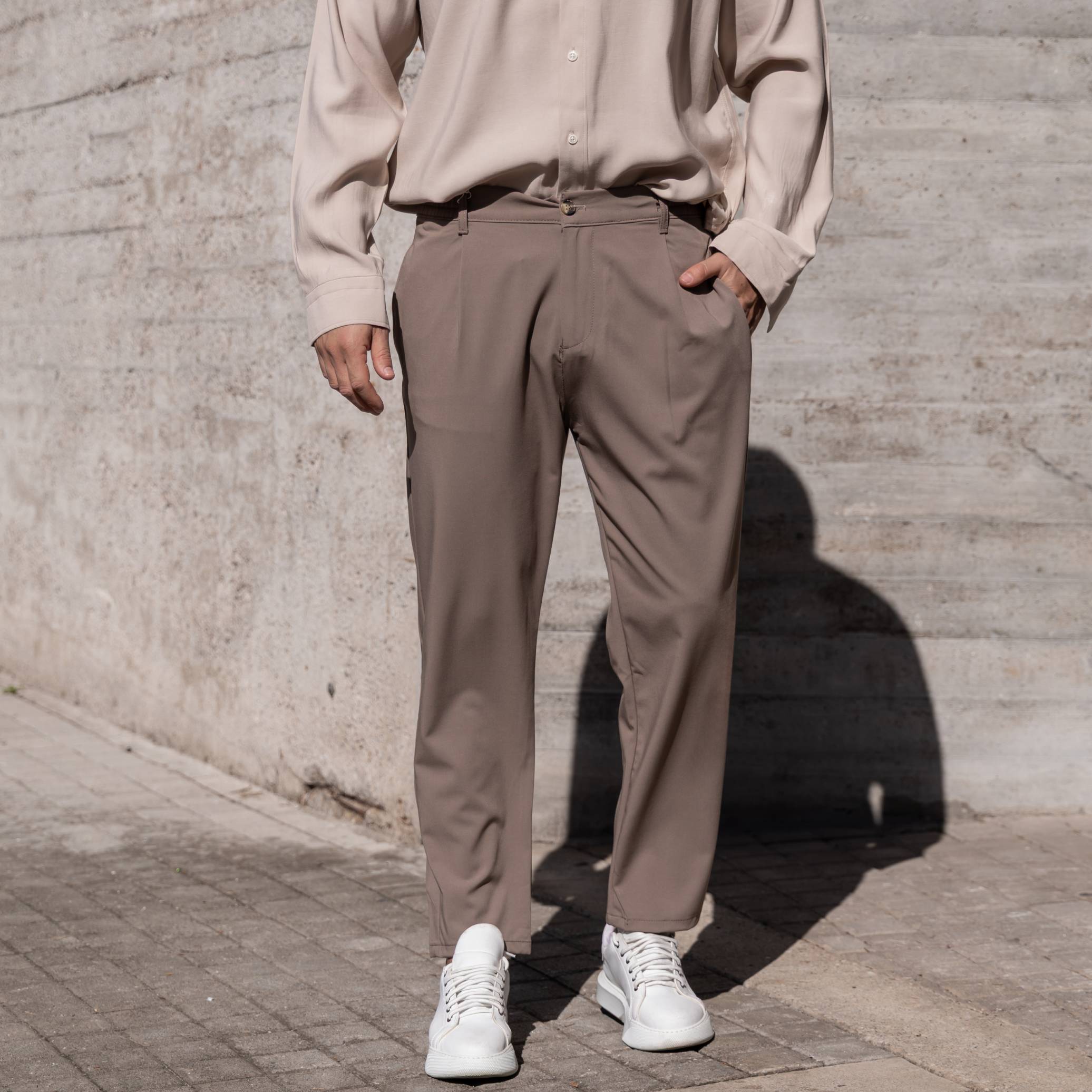 Νέο έργο - 2026-02-18T123326.952 Παντελόνι καφέ σε κανονική γραμμή - Image 1