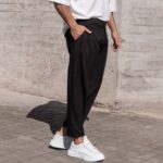 Παντελόνι μαύρο άνετη γραμμή - Image 3