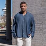 Πουκάμισο μαο τζιν σε oversized γραμμή