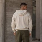 Ζακέτα φούτερ μπεζ σε oversized γραμμή - Image 5