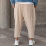 Παντελόνι μπεζ japaneese σε oversized γραμμή - Image 3