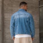 Ζακέτα jean σε κανονική γραμμή - Image 3