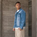 Ζακέτα jean σε κανονική γραμμή - Image 2