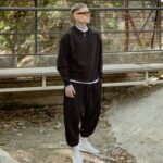 Φόρμα μαύρη baggy σε oversized γραμμή - Image 4