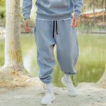 Φόρμα σιελ baggy σε oversized γραμμή