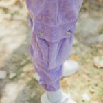 Σετ κοτλέ jacket & παντελόνι cargo μωβ σε κανονική γραμμή - Image 9