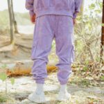 Σετ κοτλέ jacket & παντελόνι cargo μωβ σε κανονική γραμμή - Image 8