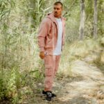 Σετ κοτλέ jacket & παντελόνι cargo ροζ σε oversized γραμμή - Image 2