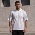 T-shirt μπλούζα λευκή με φερμουάρ σε oversized γραμμή - Image 2