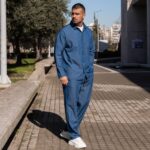 Σετ τζιν πουκάμισο & παντελόνι σε oversized γραμμή - Image 2