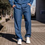 Σετ τζιν πουκάμισο & παντελόνι σε oversized γραμμή - Image 6