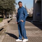 Σετ τζιν πουκάμισο & παντελόνι σε oversized γραμμή - Image 3