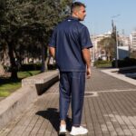 Σετ τζιν κοντομάνικο πουκάμισο & παντελόνι σε oversized γραμμή - Image 7