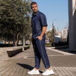 Σετ τζιν κοντομάνικο πουκάμισο & παντελόνι σε oversized γραμμή - Image 2