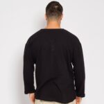 Πουκάμισο μαύρο λινό σε άνετη γραμμή - Image 3