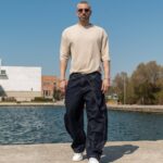 T-shirt μπλούζα μπεζ σε oversized γραμμή - Image 4