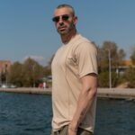 T-Shirt μπεζ κανονική γραμμή - Image 2