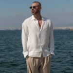 Πουκάμισο λευκό σε oversized γραμμή - Image 3