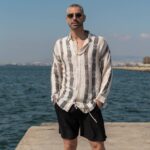 Set πουκάμισο με βερμούδα ριγέ σε άνετη γραμμή - Image 3