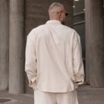 Set λινό μπεζ σε oversized γραμμή - Image 7