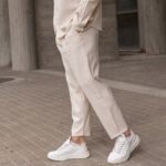 Set λινό μπεζ σε oversized γραμμή - Image 6