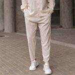 Set λινό μπεζ σε oversized γραμμή - Image 5