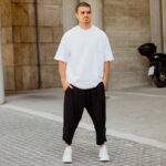 Παντελόνι μαύρο japaneese με δίπλωση σε oversized γραμμή - Image 5