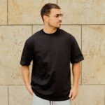 T-shirt μαύρο σε oversized γραμμή - Image 3