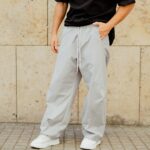 Παντελόνι baggy γκρι σε oversized γραμμή - Image 2