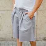 Βερμούδα γκρι baggy σε oversized γραμμή - Image 2