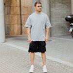 T-shirt γκρι σε oversized γραμμή - Image 5