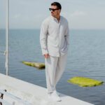 Πουκάμισο μαο γκρι σε oversized γραμμή - Image 5