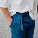 Σετ παντελόνι & σακάκι μπλε νουάρ σε κανονική γραμμή - Image 7