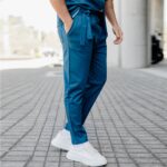 Σετ παντελόνι & σακάκι μπλε νουάρ σε κανονική γραμμή - Image 6