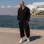 Πουκάμισο μαύρο σε oversized γραμμή - Image 4