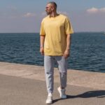 T-shirt μπλούζα κίτρινο σε oversized γραμμή - Image 3