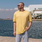 T-shirt μπλούζα κίτρινο σε oversized γραμμή - Image 2