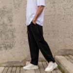 Τζιν baggy μαύρο σε oversized γραμμή - Image 2