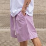 Βερμούδα λιλά baggy σε oversized γραμμή - Image 3