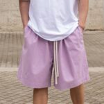 Βερμούδα λιλά baggy σε oversized γραμμή - Image 2
