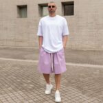 Βερμούδα λιλά baggy σε oversized γραμμή - Image 4