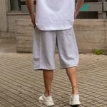 Βερμούδα γκρι baggy σε oversized γραμμή - Image 4