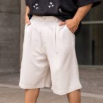 Βερμούδα μπεζ σε oversized γραμμή - Image 2