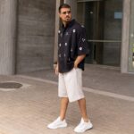 Πουκάμισο 3/4 μανίκι μαύρο με σχέδια σε oversized γραμμή - Image 6