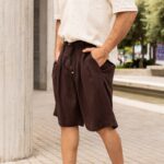 Βερμούδα καφέ σε oversized γραμμή - Image 4