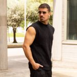 Αμάνικο πλεκτό σε μαύρο - Image 3