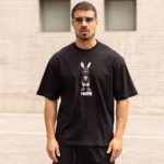 Τ-shirt bunny in black