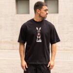 Τ-shirt bunny in black - Image 2